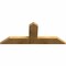 Ekena Millwork Portland Rough Sawn Timber Gable Bracket, Western Red Cedar, 48"W x 20"H x 2"D x 6"F, 10/12 Pitch GBW048X20X0206POR00RWR - alternate 3